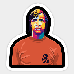 cruyff pop art Sticker